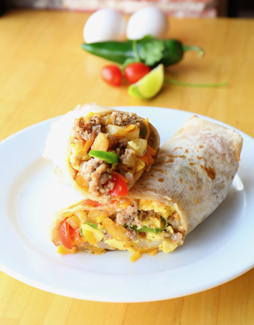 Shop Egg & Chorizo Burritos 12 Count Case - Green Chile Foods